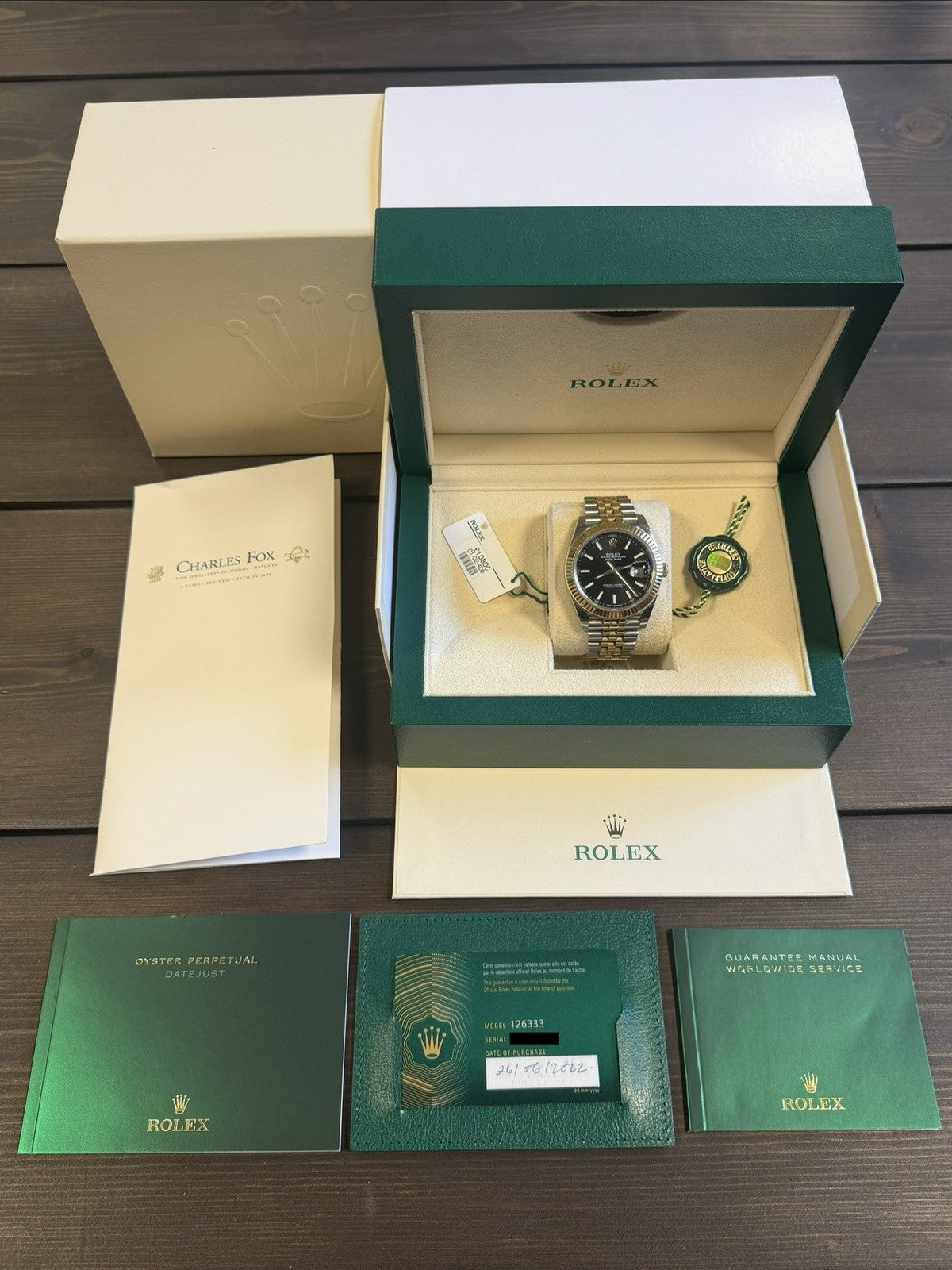 Rolex Datejust 41 - 126333 Black Dial - 2022 Full Set - £11,500 On Collection0
