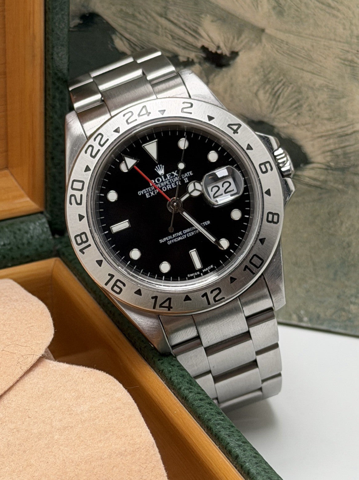 Rolex Explorer II - 16570 Black Dial - 2001 Full Set - £5,995 Collection2