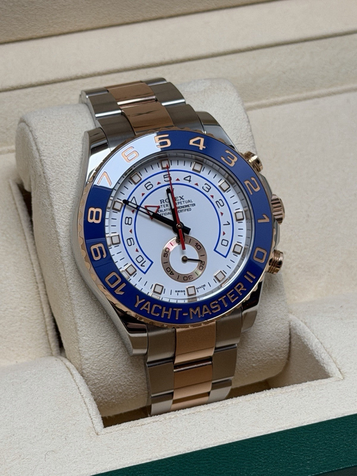 Rolex Yachtmaster II - 116681 - 2015 Full Set - £14,750 On Collection2