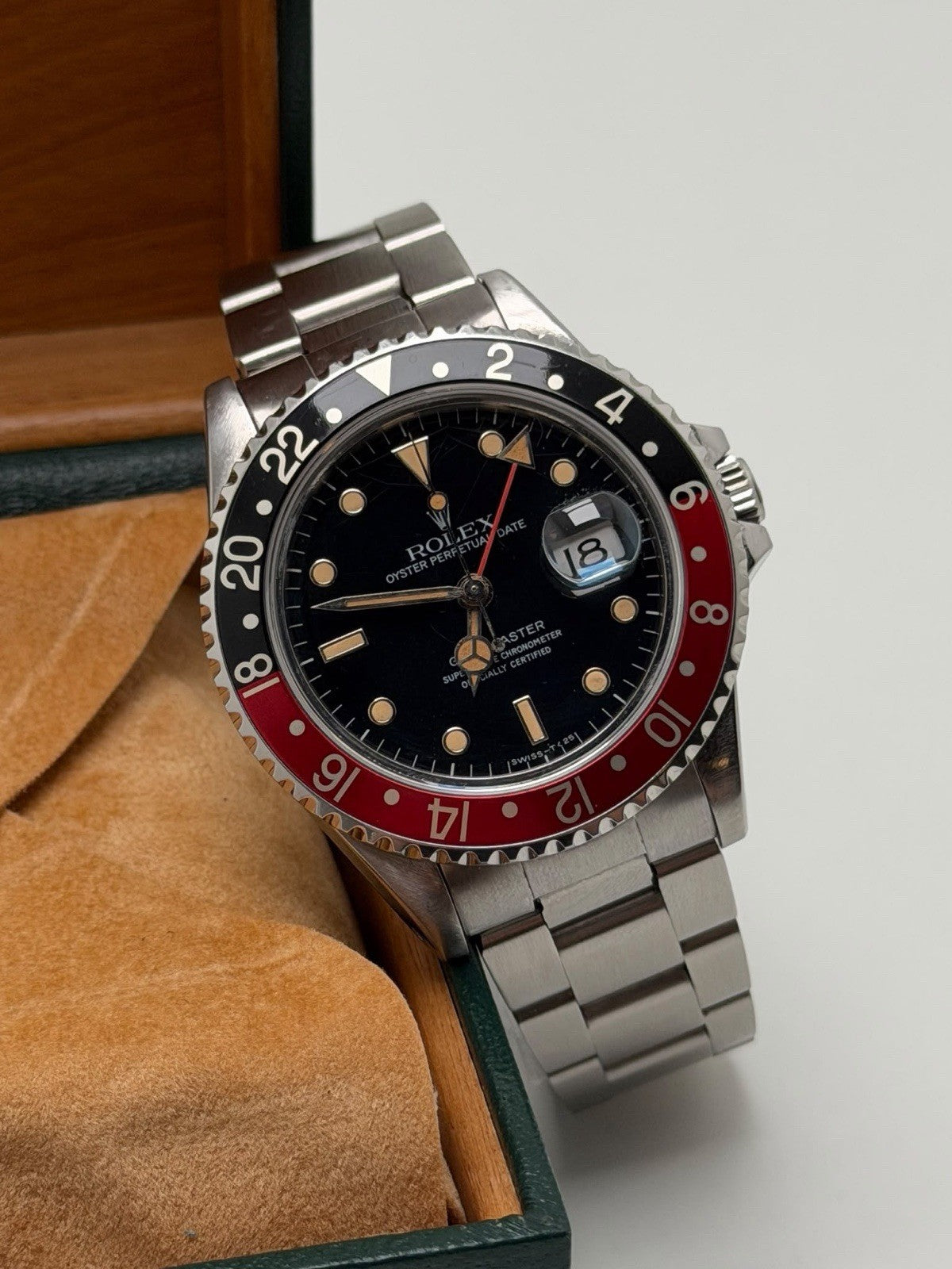 ROLEX GMT 16700 1991 COKE GMT INCREDIBLE PUMPKIN SPIDER DIAL - Collect £85001