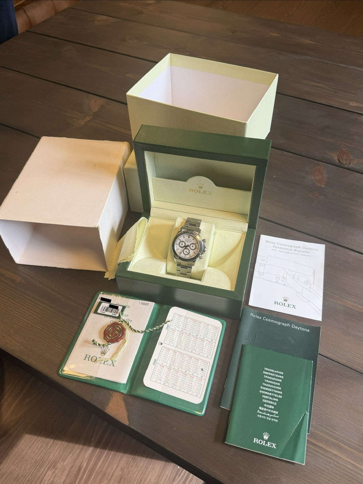 Rolex Daytona - 16520 White Dial - 2006 Full Collectors Set - £16500 Collection0