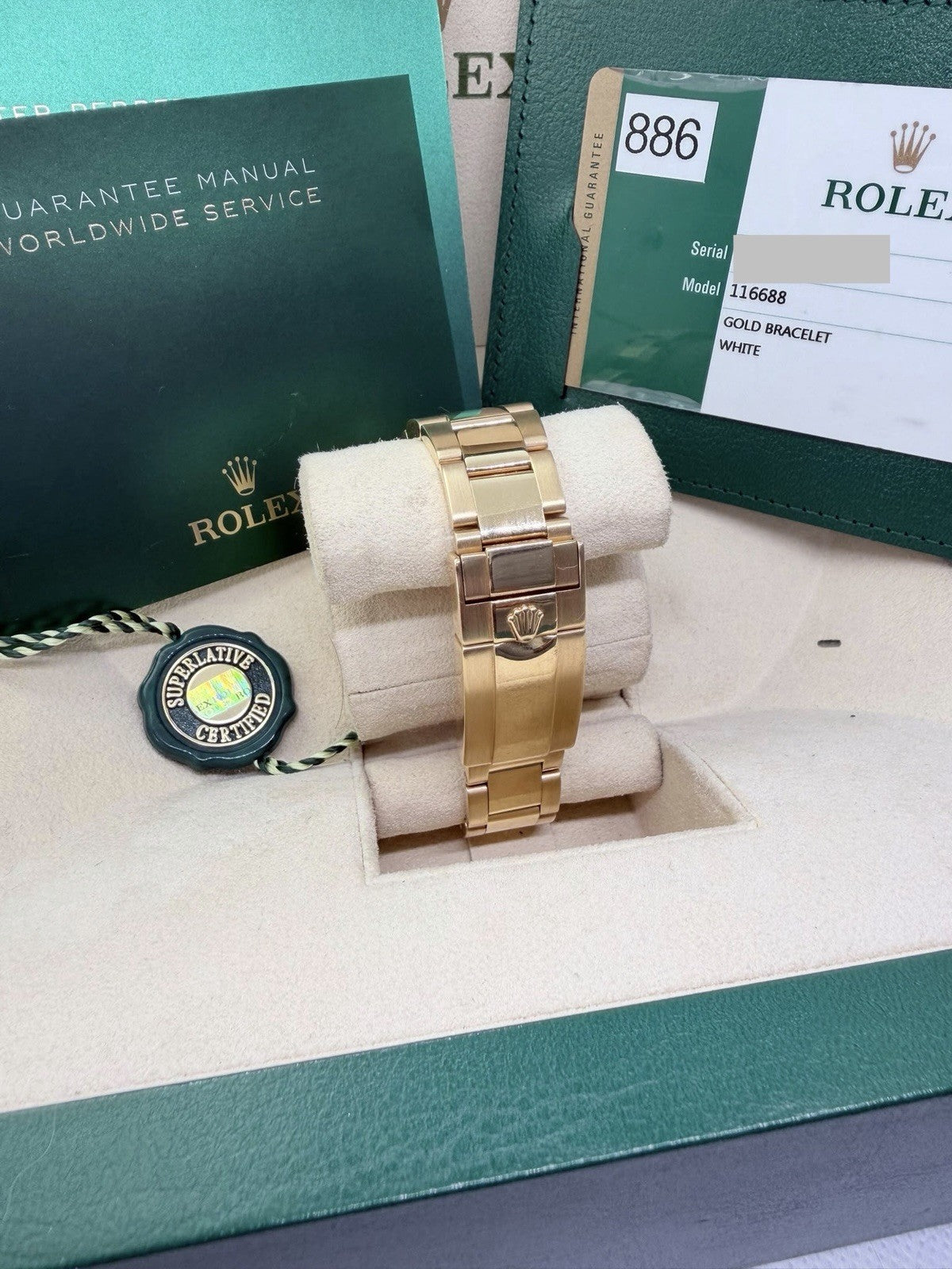 Rolex Yachtmaster 116688 - 18ct Yellow Gold - Rare 2020 Year - Full Set4