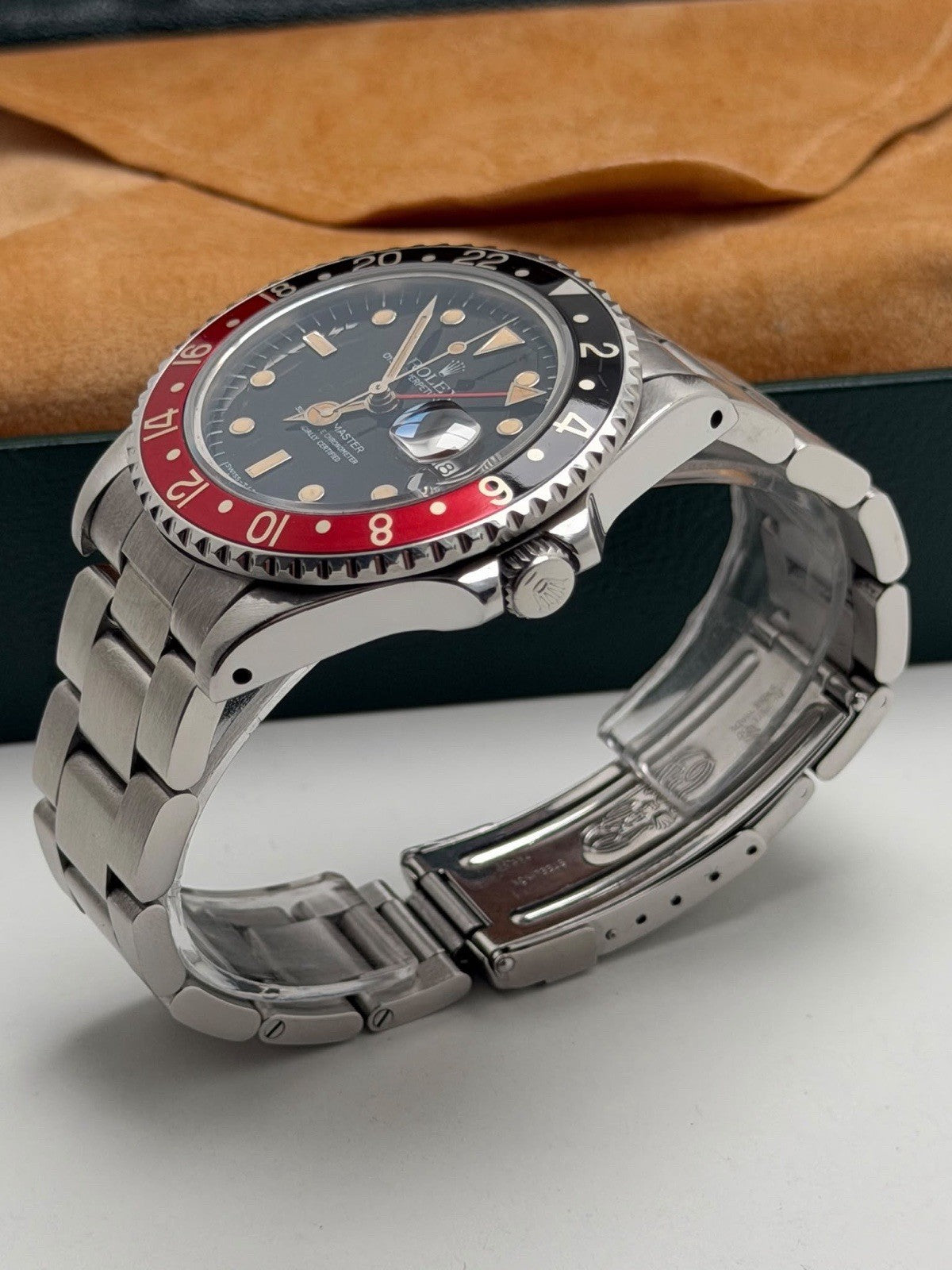 ROLEX GMT 16700 1991 COKE GMT INCREDIBLE PUMPKIN SPIDER DIAL - Collect £85009