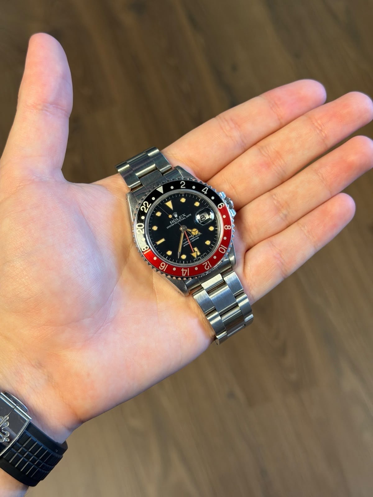 ROLEX GMT 16700 1991 COKE GMT UNBELIVEABLE PUMPKIN SPIDER DIAL - Collect £79503