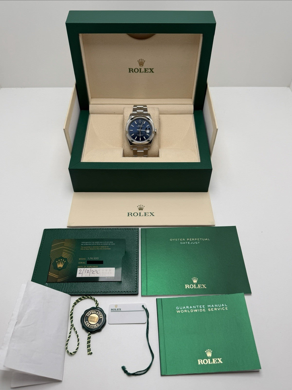 Rolex Datejust 41mm - 126300 Blue Dial - 2022 Full Set - £7,250 On Collection7