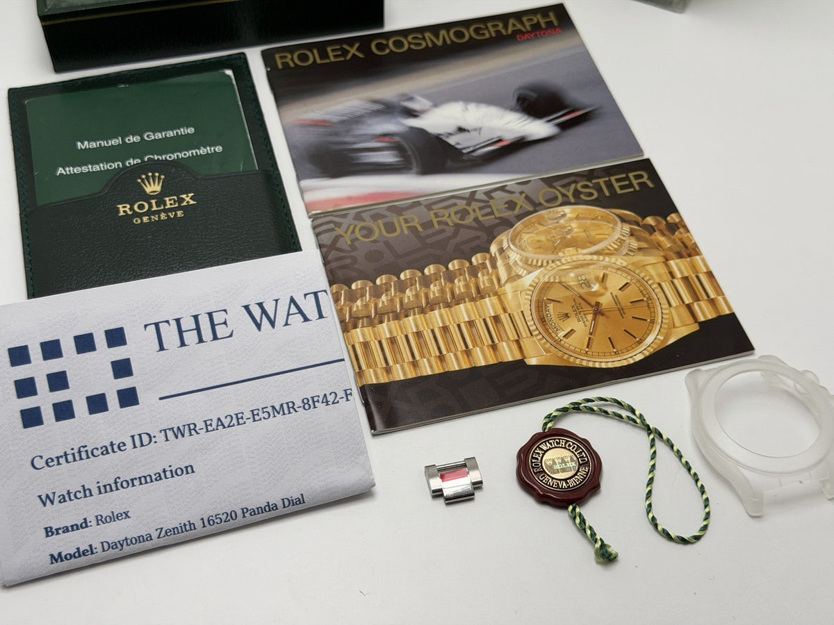 Rolex Daytona Zenith - 16520 White Dial - Box & Accessories - £19,500 Collection9