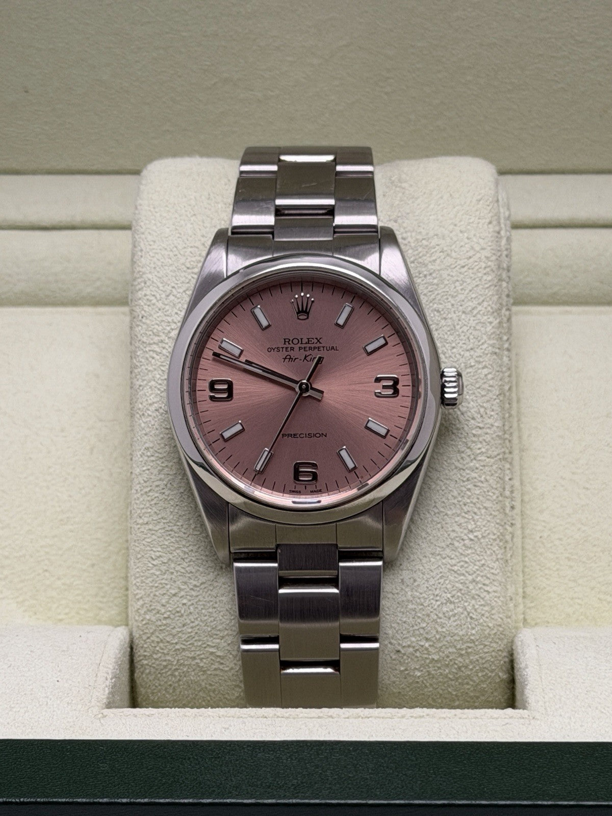 Rolex Air-King - 14000M 34mm - 2003 Full Set - Pink Dial - £3,995 On Collection0