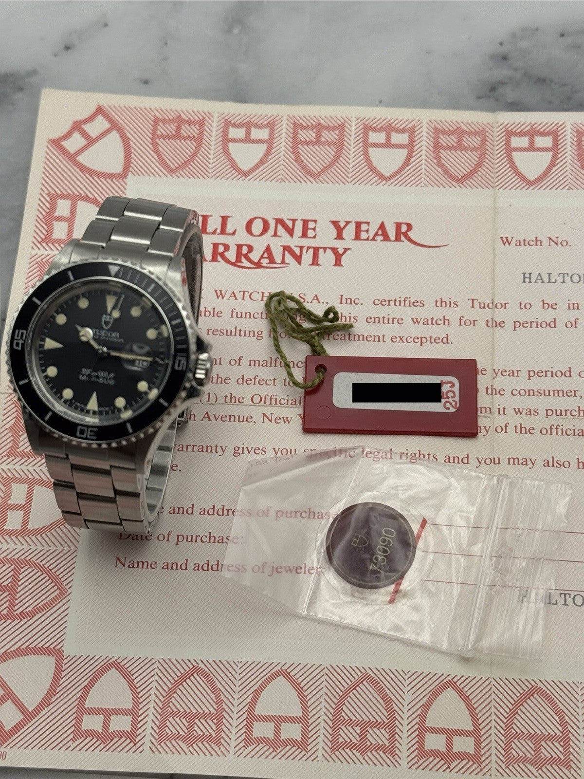 Tudor Submariner Mini-Sub 73090 With Papers- Unworn Condition - £3000 On Collect6