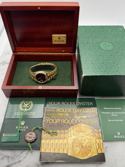 Rolex Daydate - 18038 -Rare Black Dial - Box/Accessories - £12,500 On Collection13
