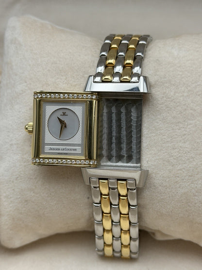 Jaeger LeCoultre 266.5.44 Reverso Acier Duetto Mother Of Pearl Dial Diamonds4