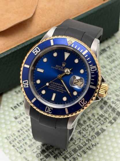 Rolex Submariner Date - 16613 ‘Bluesy’ - 1999 - Box & Service Papers1