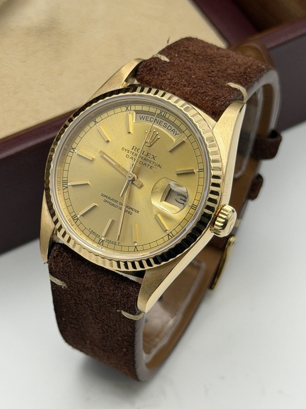 Rolex Day-Date - 18238 - Year 1990 - Box & Accessories - £8,450 On Collection2