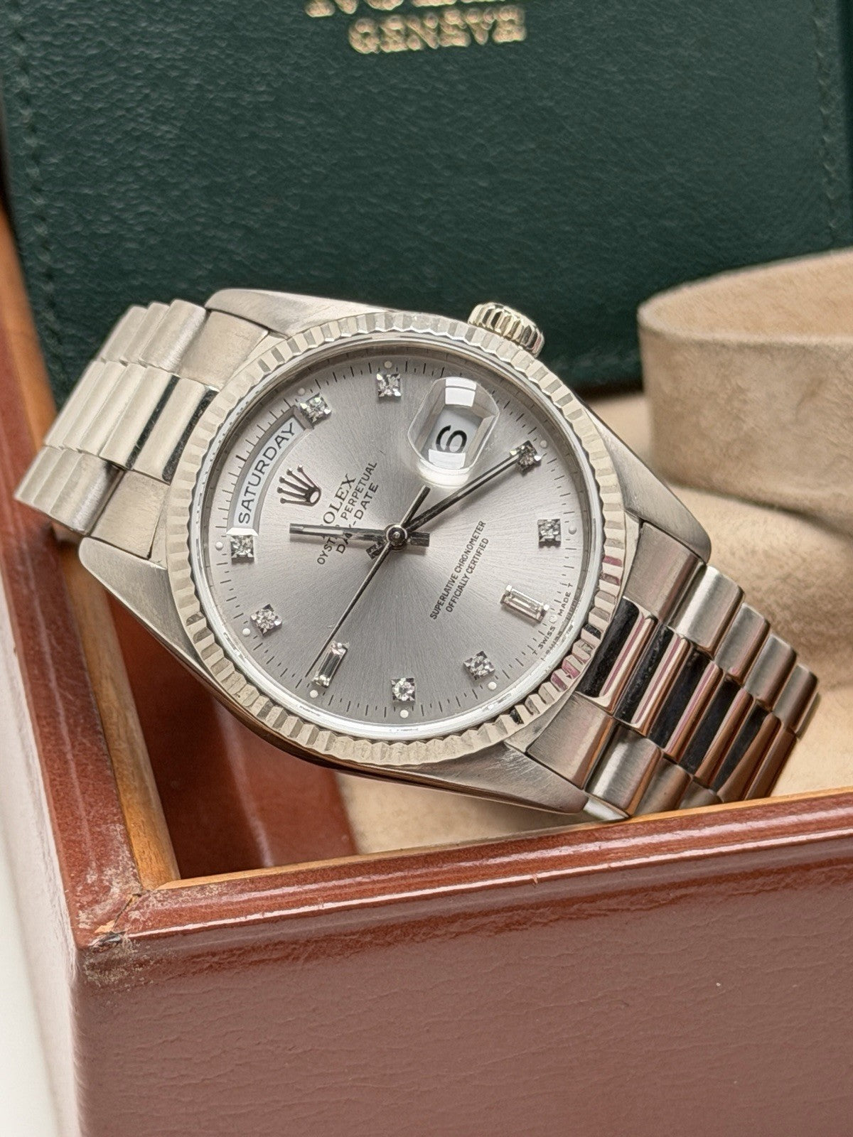 Rolex Day-Date 36 - 18239 White Gold - Diamond Dial - £16,995 On Collection0