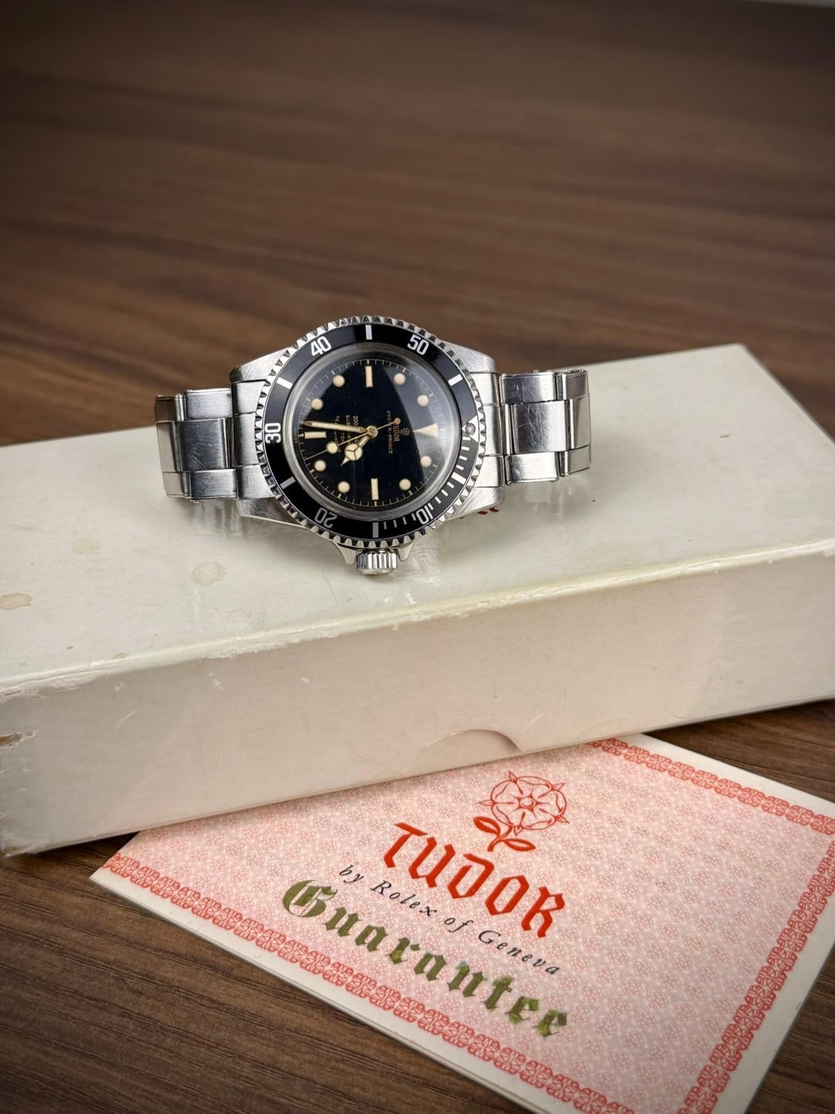 Tudor Submariner 7928 Exclamation Gilt Dial - PCG - 1961 - Box & Papers - £155008