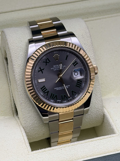 Rolex Datejust II 41mm - 116333 Steel & Gold Wimbledon - Full Set £8250 Collect1
