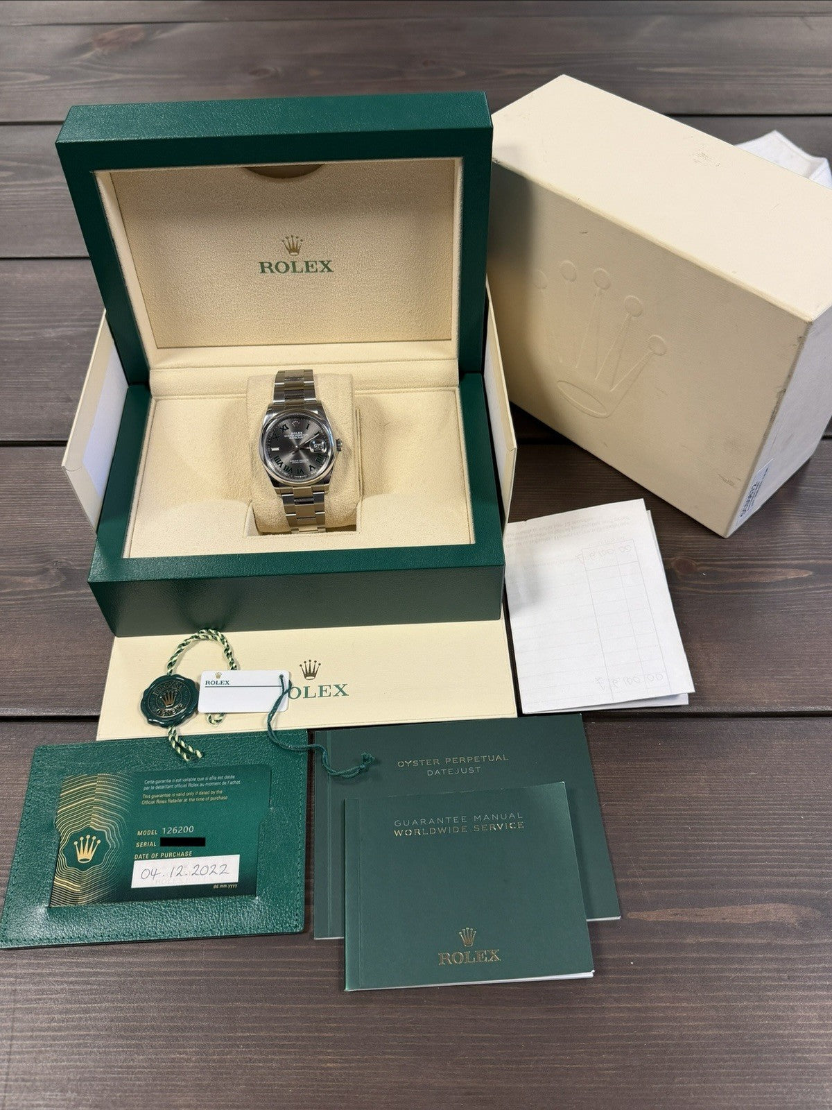 Rolex Datejust 36 - 126200 Wimbledon - 2022 Full Set - £6,500 On Collection1