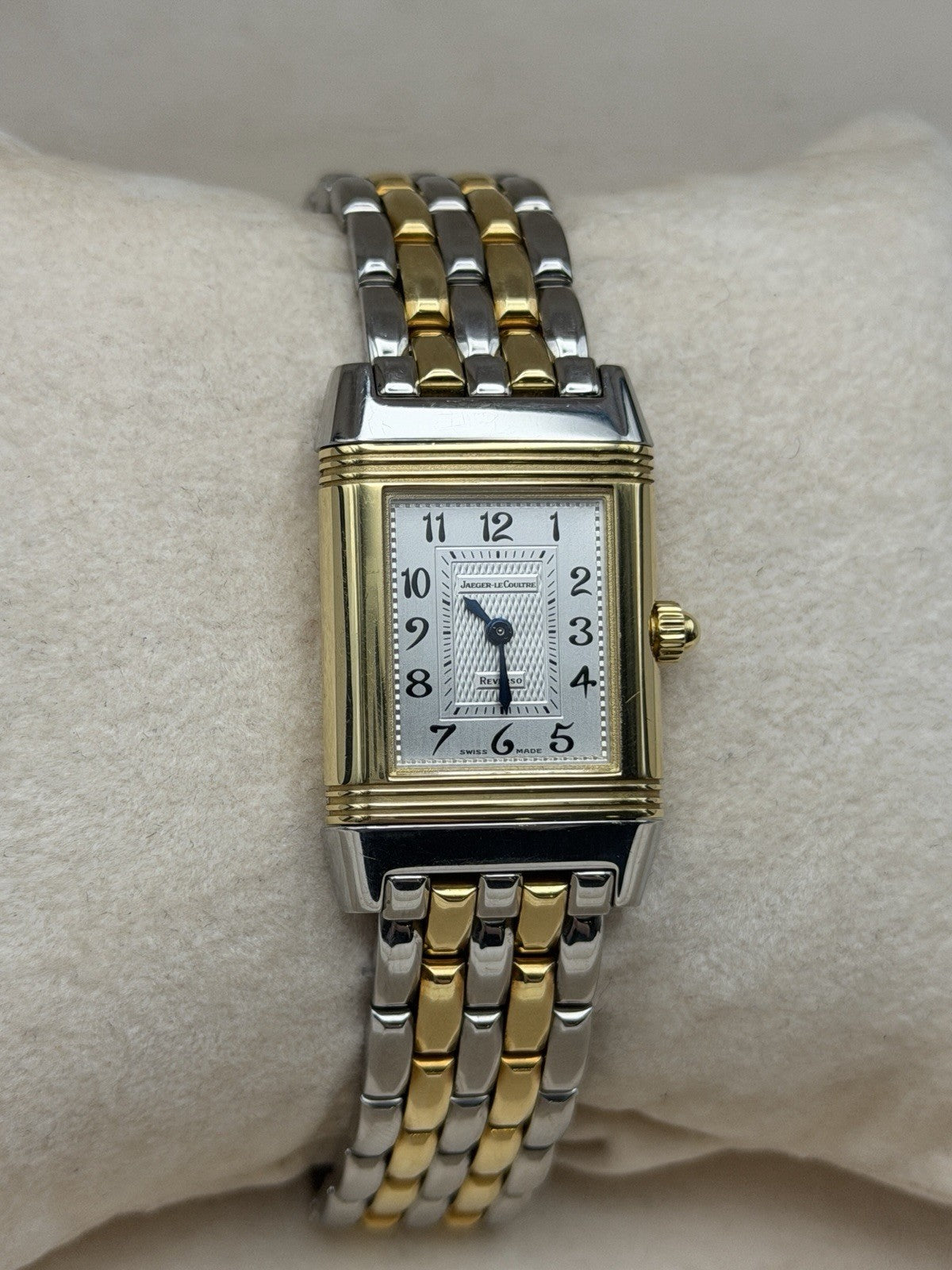 Jaeger LeCoultre 266.5.44 Reverso Acier Duetto Mother Of Pearl Dial Diamonds7