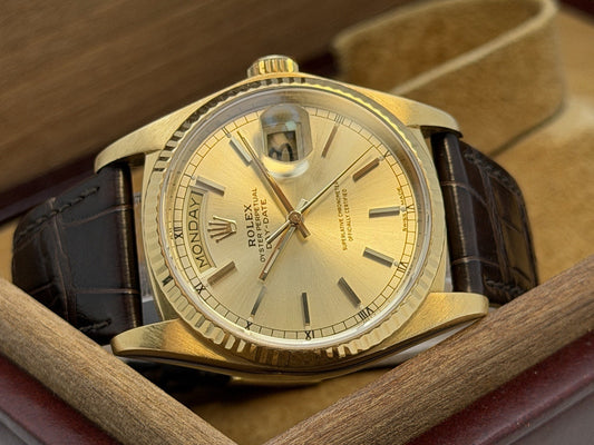 Rolex Day-Date - 18038 - Year 1979 - Champagne Dial - Boxed -£7750 On Collection0