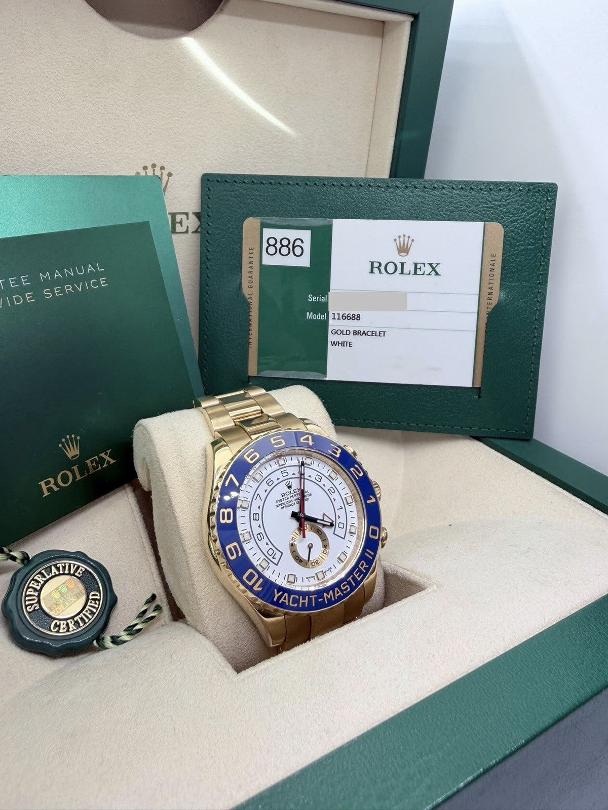 Rolex Yachtmaster 116688 - 18ct Yellow Gold - Rare 2020 Year - Full Set1