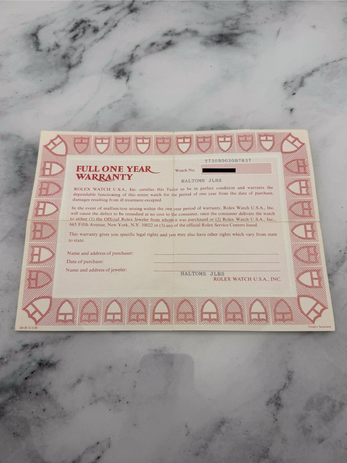 Tudor Submariner Mini-Sub 73090 With Papers- Unworn Condition - £3750 On Collect7