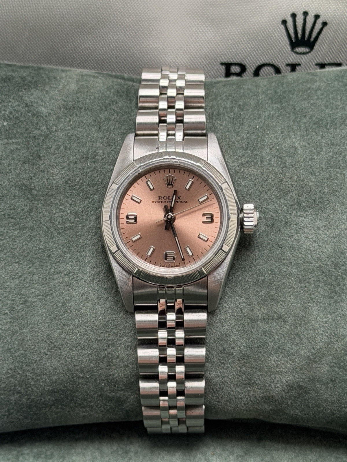 Rolex Oyster Perpetual 24mm - 67230 Pink Arabic Dial - 1994 - £3,250 Collection1