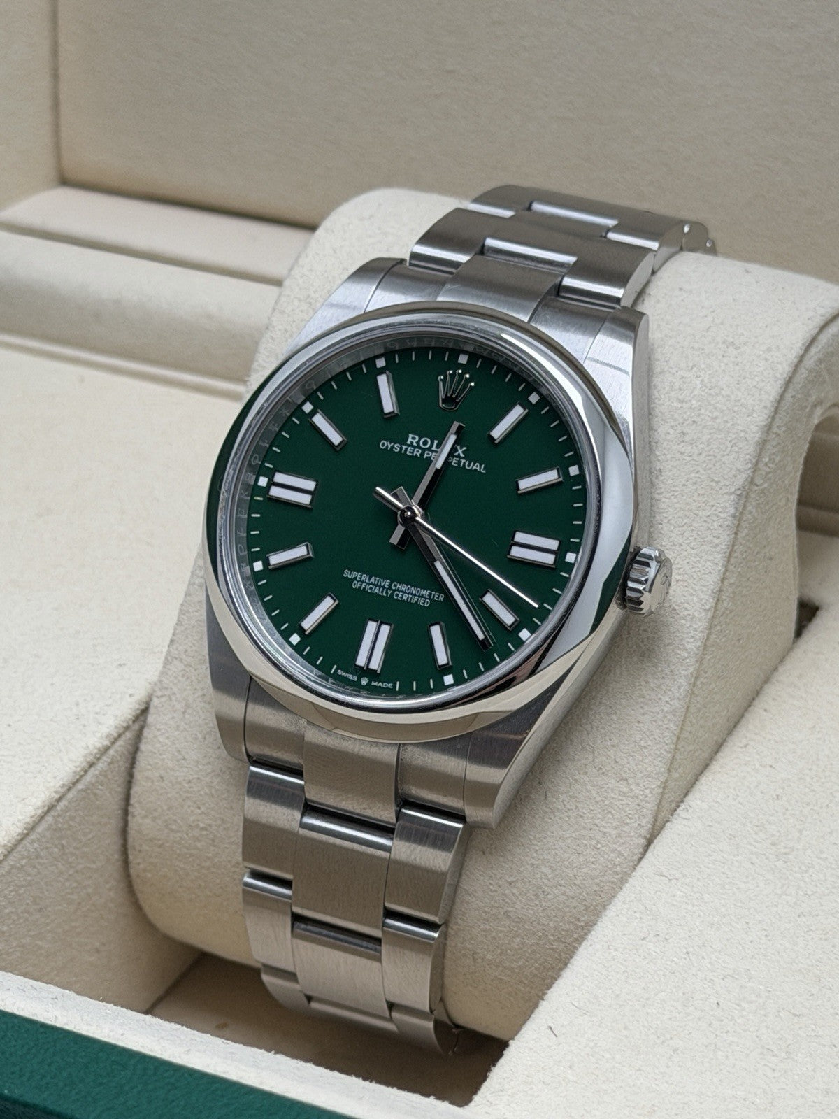 Rolex Oyster Perpetual 41mm - 124300 Green Dial - 2025 Full Set - £6,750 Collect1