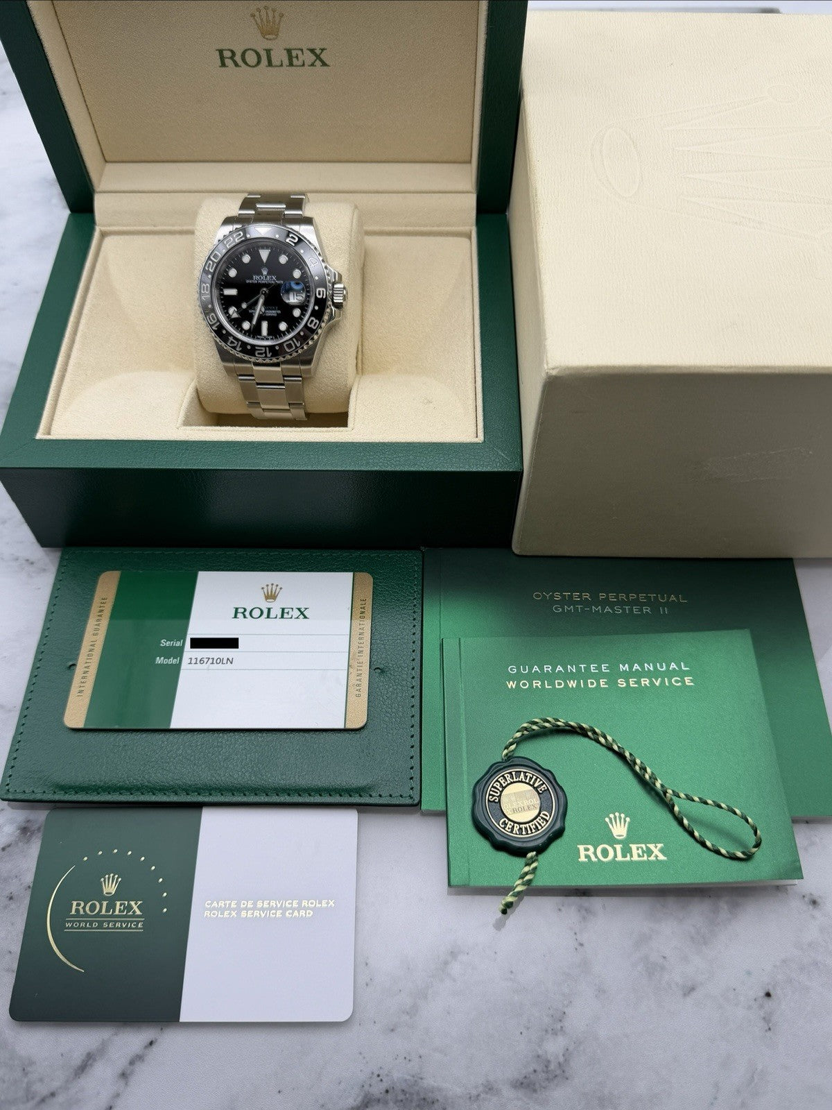 Rolex GMT-MASTER II 116710LN - Year 2016 - Full Set - £8995 On Collection8
