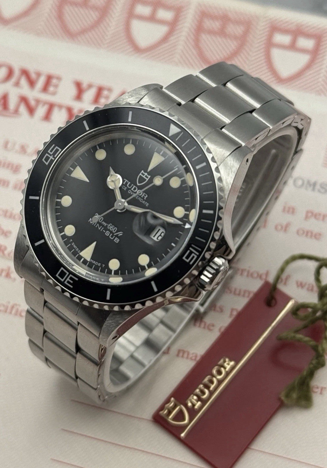 Tudor Submariner Mini-Sub 73090 With Papers- Unworn Condition - £3000 On Collect0