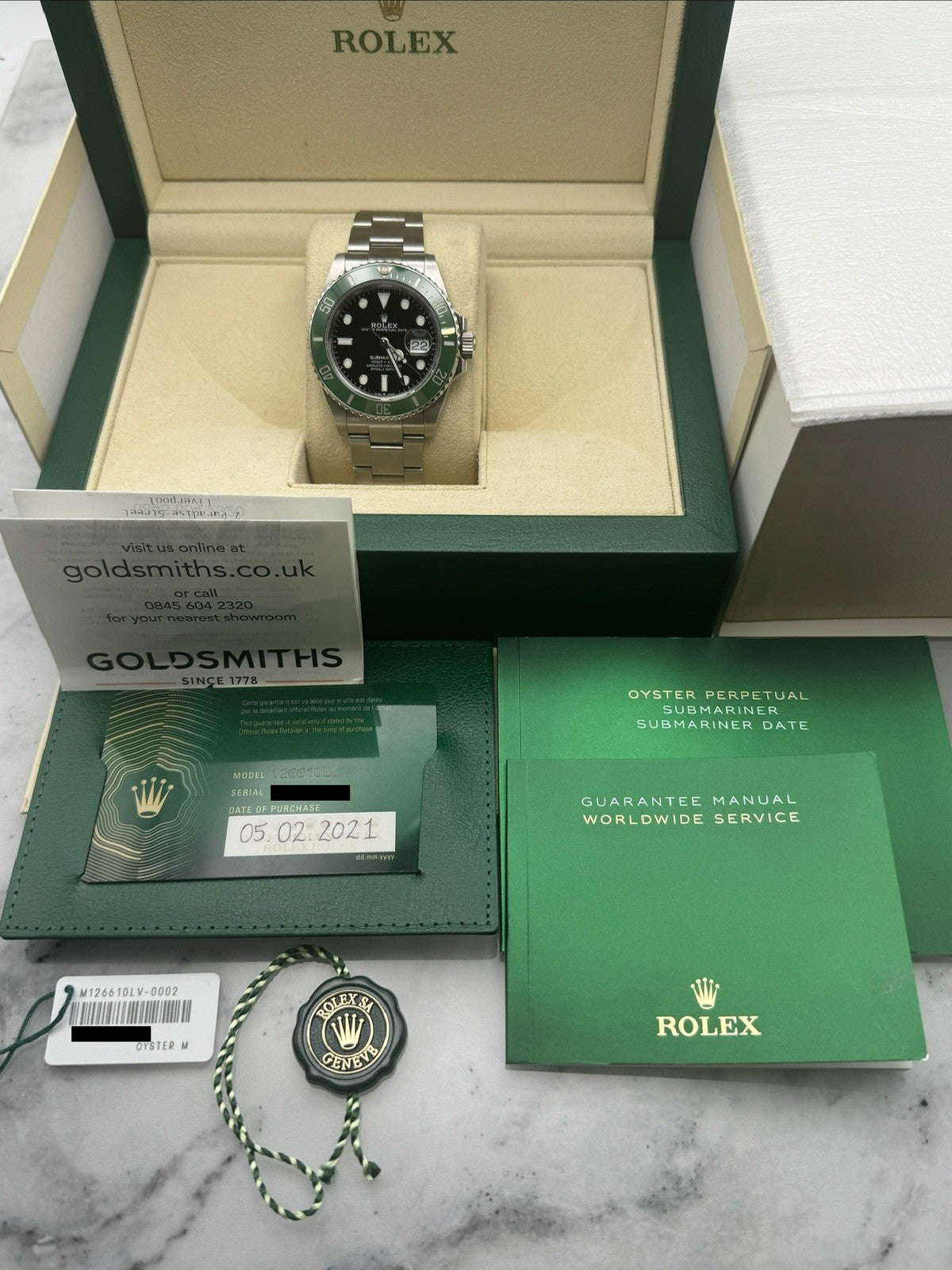 Rolex Submariner Date 126610LV ‘Starbucks’ - Full Set £10,500 Collect8