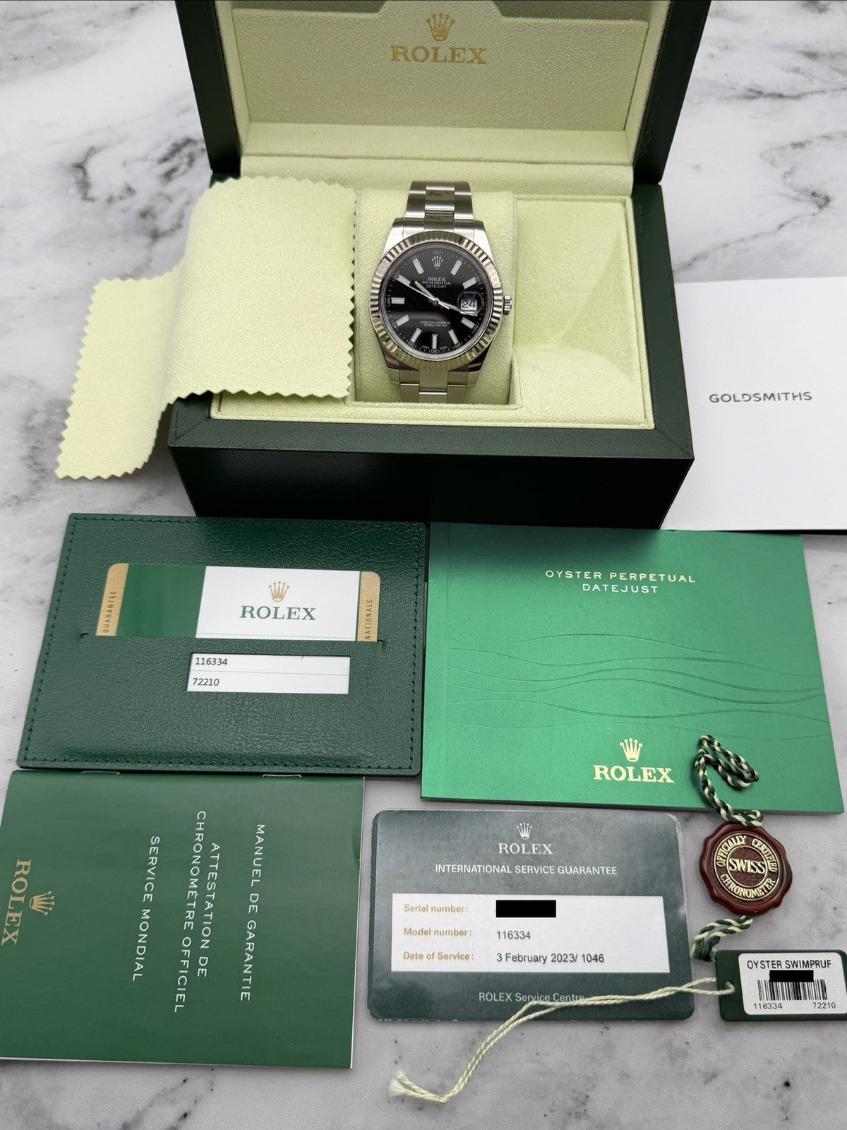 Rolex Datejust II - 116334 - 41mm - Year 2015 - Black Dial - £7250 On Collection6