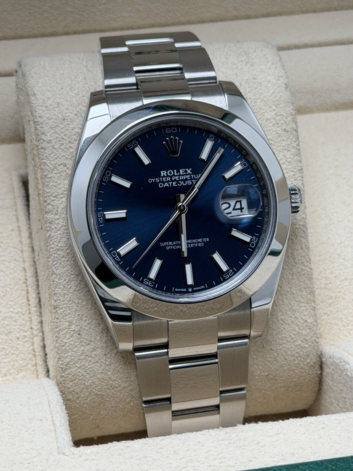 Rolex Datejust 41mm - 126300 Blue Dial - 2022 Full Set - £7,250 On Collection2