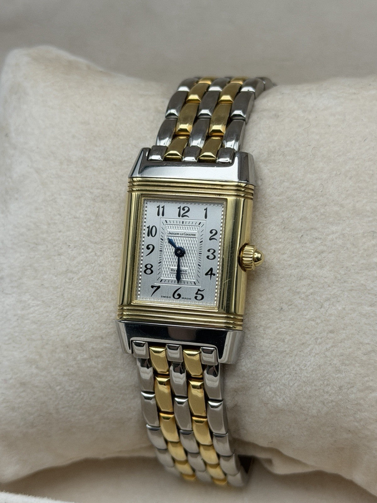 Jaeger LeCoultre 266.5.44 Reverso Acier Duetto Mother Of Pearl Dial Diamonds5