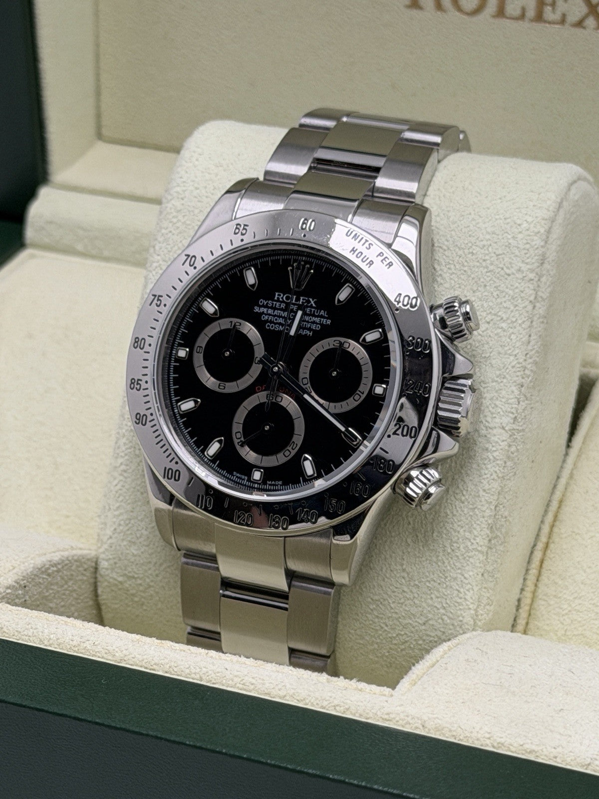Rolex Cosmograph Daytona - 116520 Black Dial - 2008 - Full Set - £16,250 Collect1