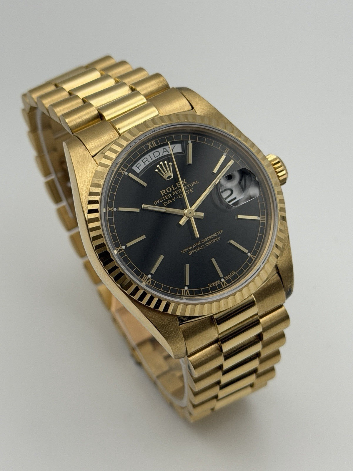 Rolex Daydate - 18038 -Rare Black Dial - Box/Accessories - £12,500 On Collection1
