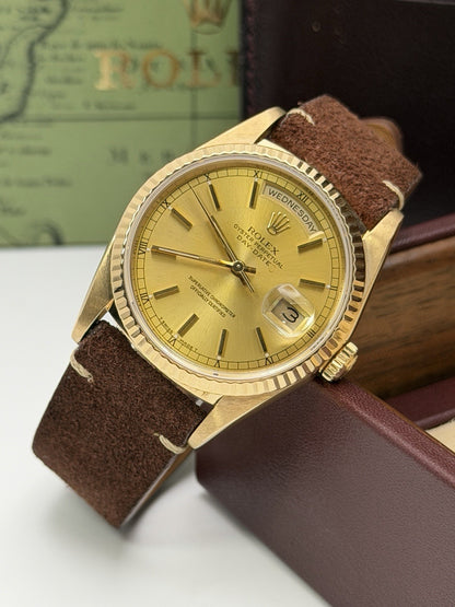 Rolex Day-Date - 18238 - Year 1990 - Box & Accessories - £8,450 On Collection0