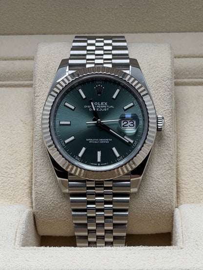 Rolex Datejust 41mm - 126334 Mint Green - 2023 Full Set - £11,500 On Collection0