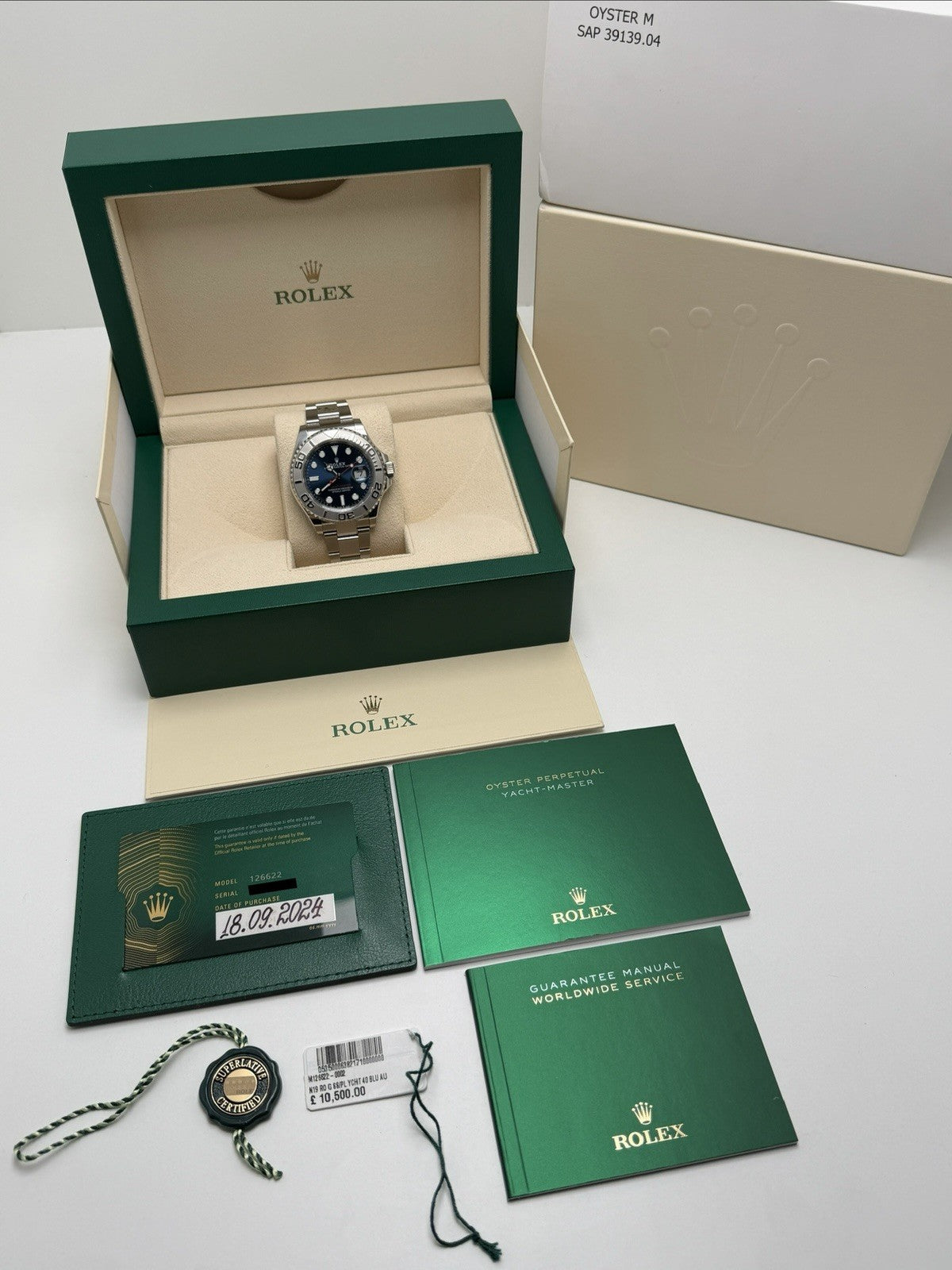 Rolex Yacht Master 40 - 126622 Blue Dial - 2024 Full Set - £10,250 Collection9