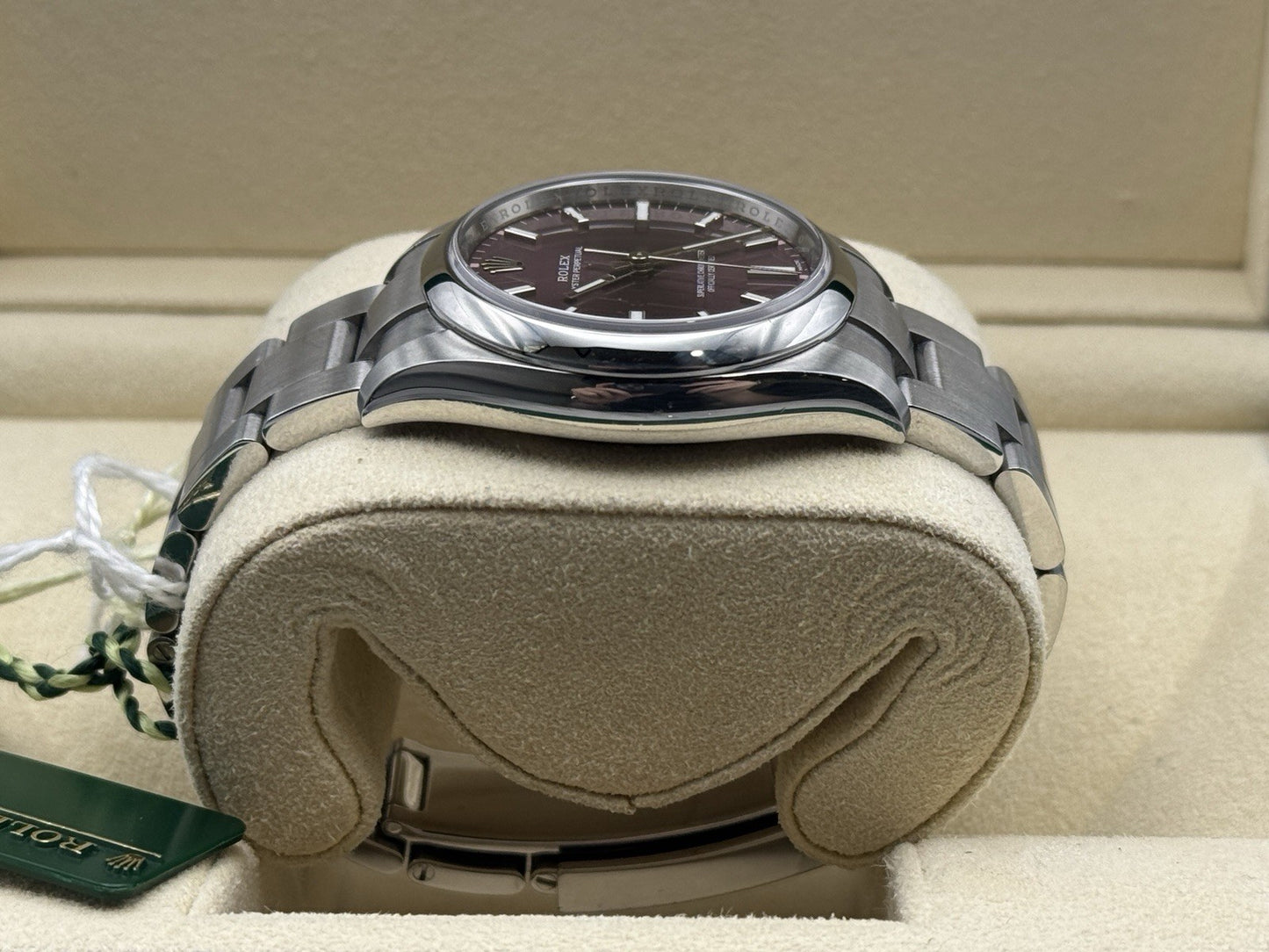 Rolex Oyster Perpetual - 114200 -  34mm - RARE Red Grape Dial - £5250 On Collect4