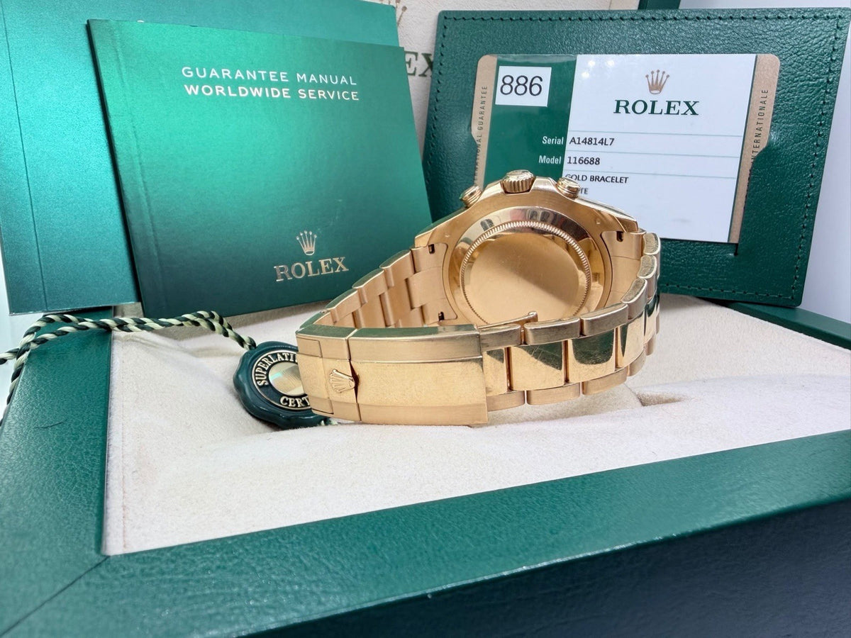 Rolex Yachtmaster 116688 - 18ct Yellow Gold - Rare 2020 Year - Full Set5