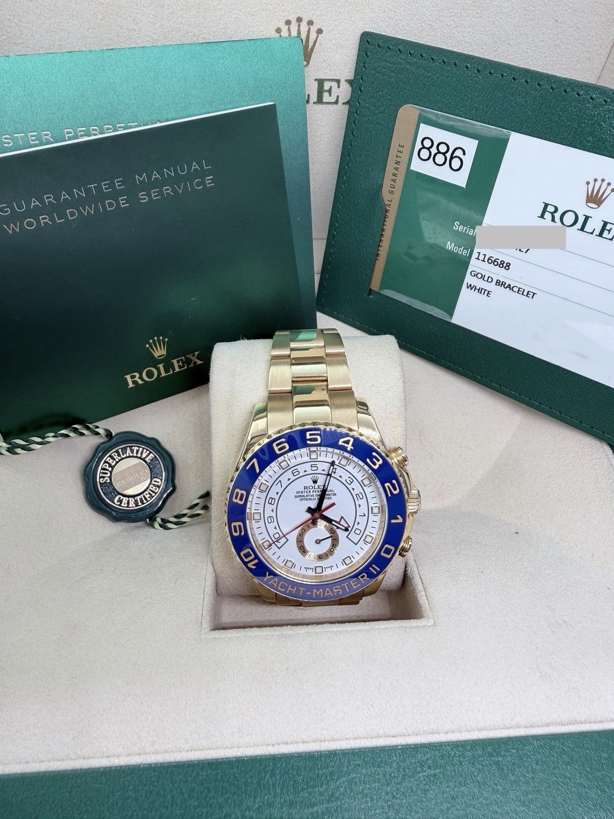 Rolex Yachtmaster 116688 - 18ct Yellow Gold - Rare 2020 Year - Full Set6