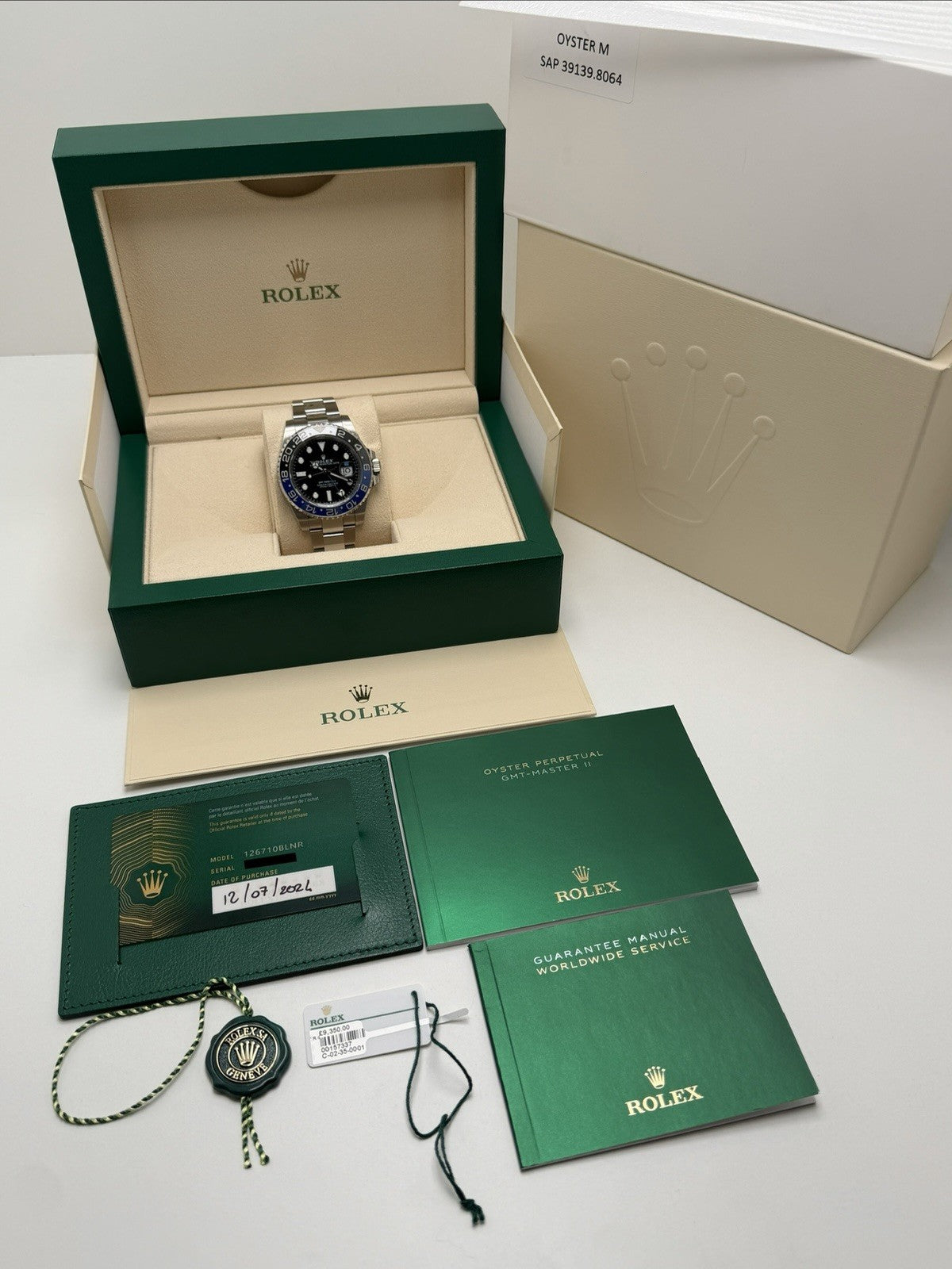Rolex GMT-Master II - 126710BLNR Batman - 2024 Full Set - Partial Stickers8