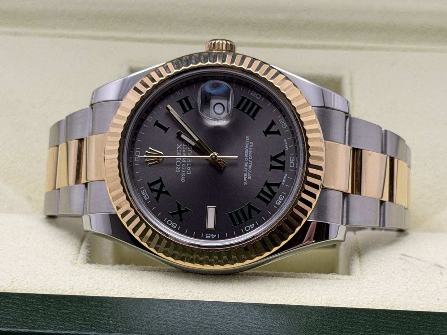 Rolex Datejust II 41mm - 116333 Steel & Gold Wimbledon - Full Set £8250 Collect2