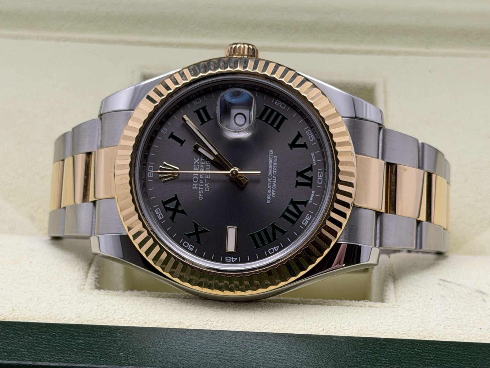 Rolex Datejust II 41mm - 116333 Steel & Gold Wimbledon - Full Set £8250 Collect2