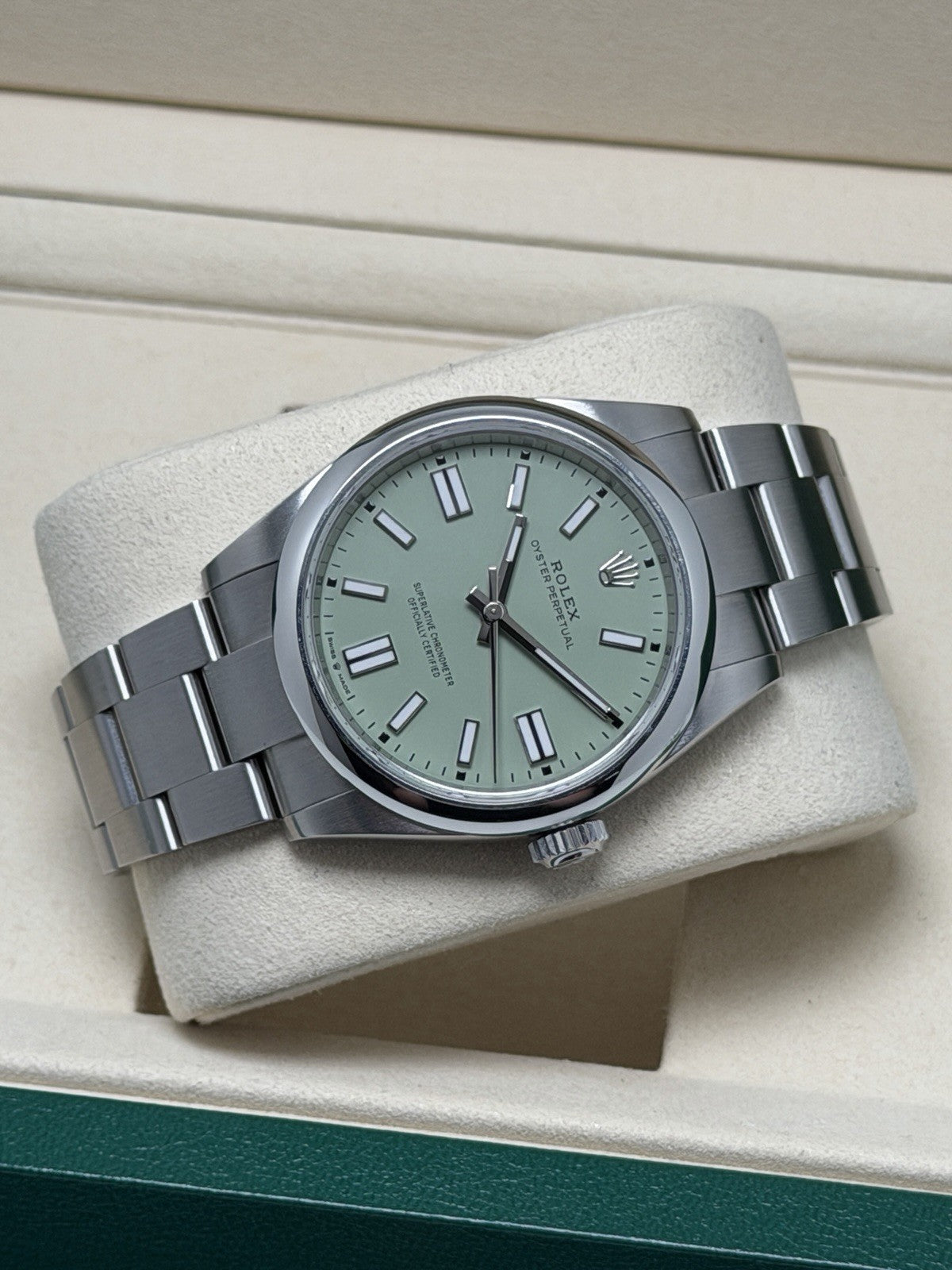 Rolex Oyster Perpetual 41mm - 134300 Pistachio - 2025 Full Set -£7750 Collection3