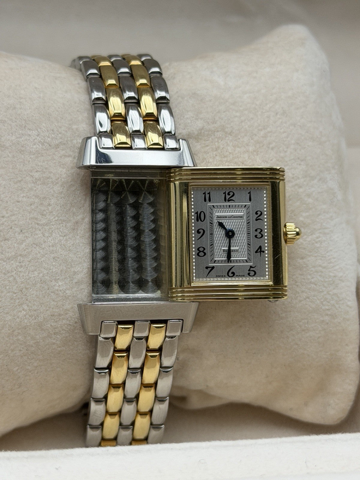 Jaeger LeCoultre 266.5.44 Reverso Acier Duetto Mother Of Pearl Dial Diamonds8