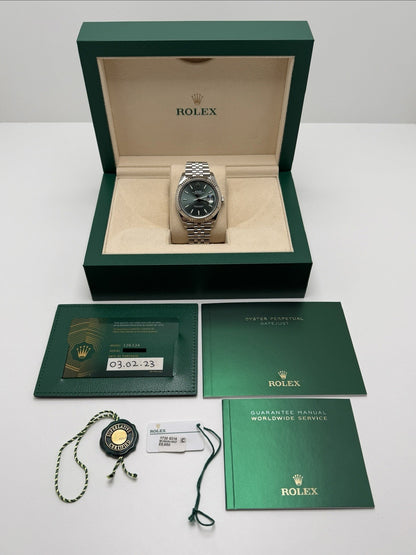 Rolex Datejust 41mm - 126334 Mint Green - 2023 Full Set - £11,500 On Collection1