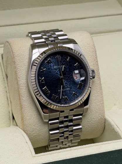 Rolex Datejust 36mm - 116234 Blue Jubilee Dial - Box & Papers - £6,995 Collect1