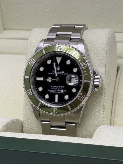 Rolex Submariner - 16610LV ‘Kermit’ - 2008 - Box & Accessories - £8750 Collect2
