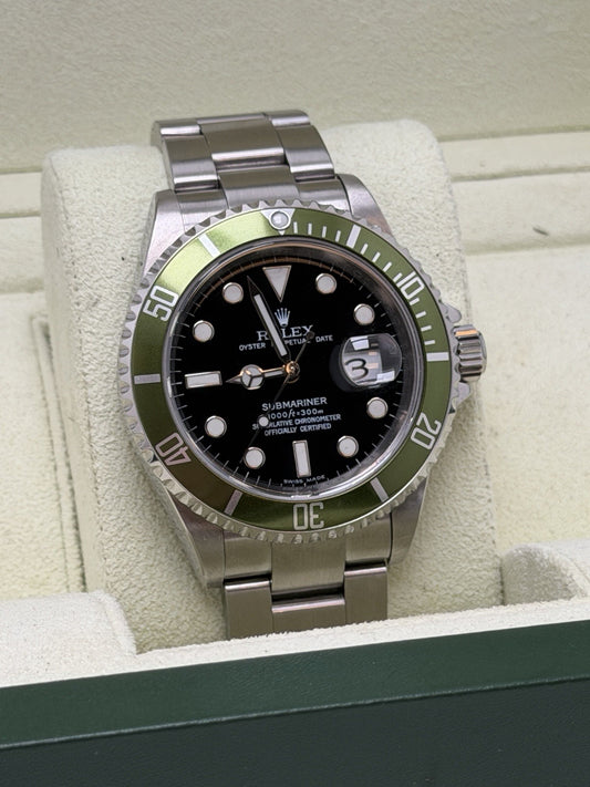 Rolex Submariner - 16610LV ‘Kermit’ - 2008 - Box & Accessories - £8750 Collect0
