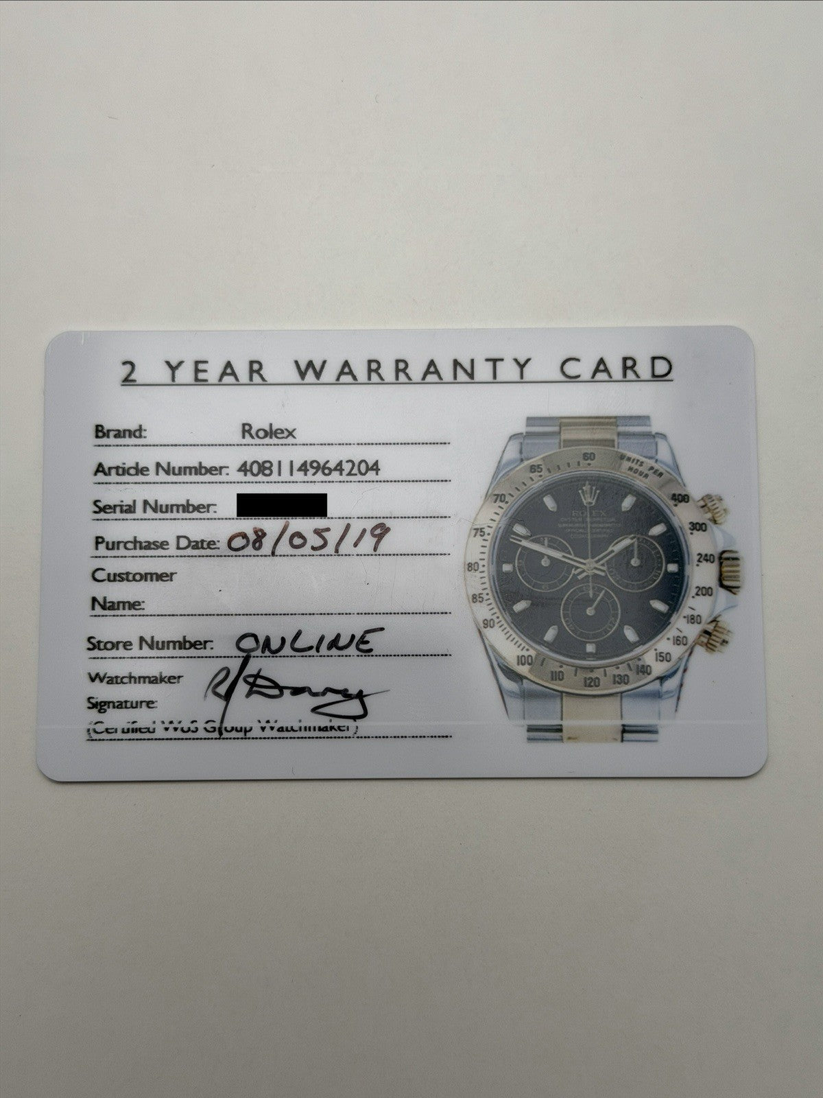 Rolex Daytona - 116523 - Year 2007 - Box & Accessories - £13,750 On Collection12